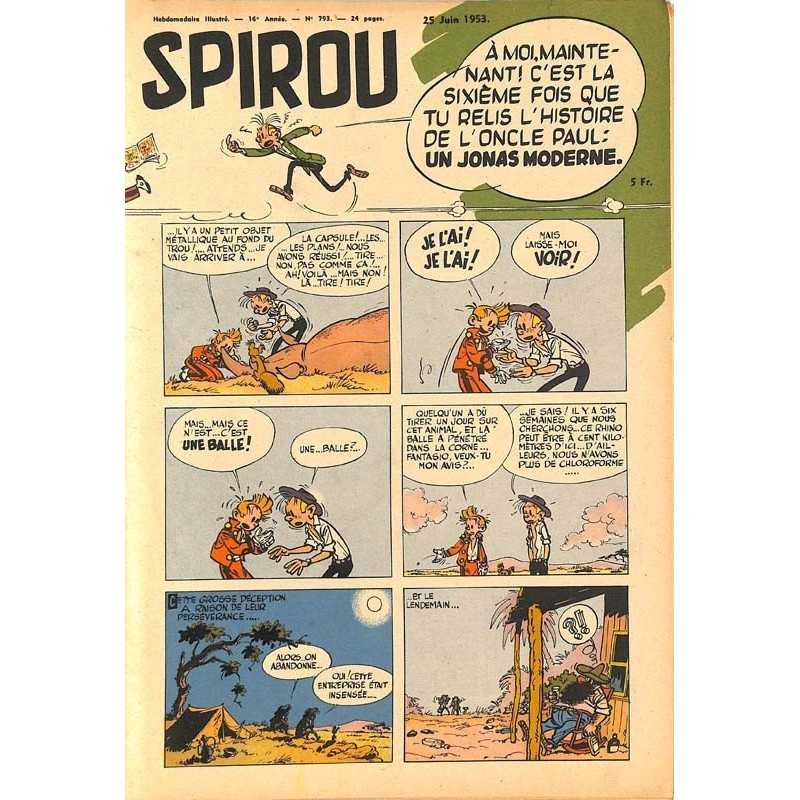 ABAO Fascicules Spirou 1953/06/25 n°793