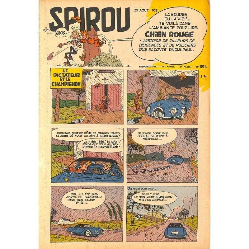 ABAO Fascicules Spirou 1953/08/20 n°801