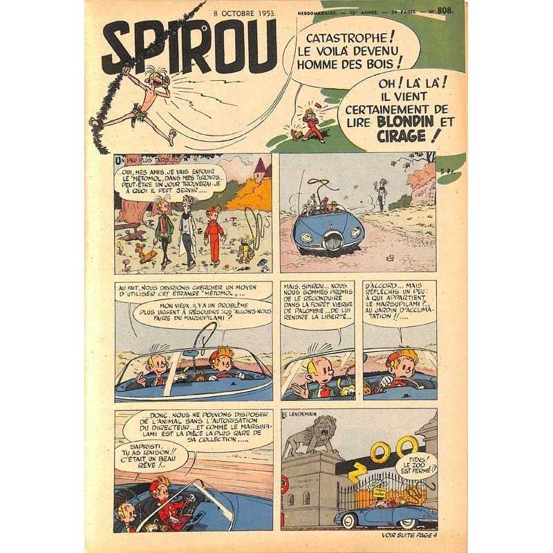 ABAO Fascicules Spirou 1953/10/08 n°808