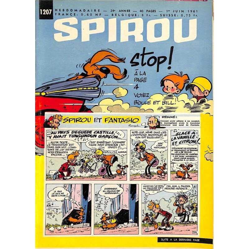 ABAO Fascicules Spirou 1961/06/01 n°1207 (avec le mini-récit)