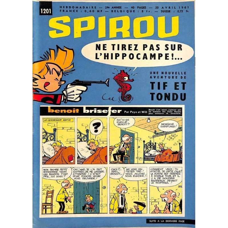 ABAO Fascicules Spirou 1961/04/20 n°1201 (avec le mini-récit)