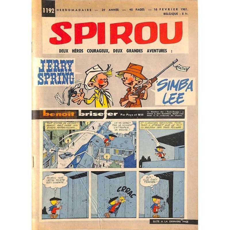 ABAO Fascicules Spirou 1961/02/16 n°1192 (avec le mini-récit)