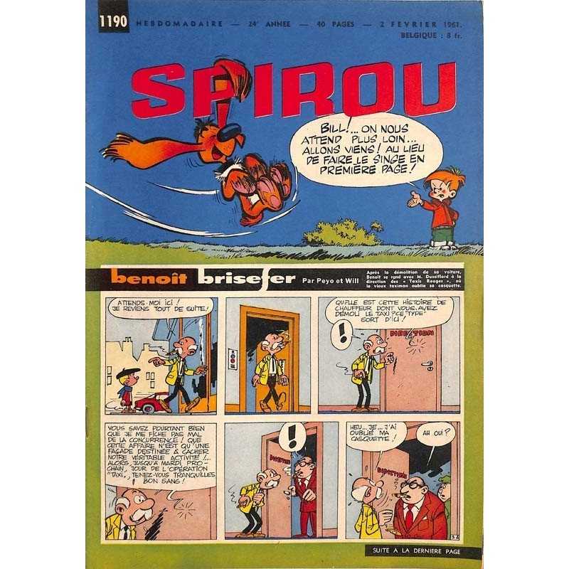 ABAO Fascicules Spirou 1961/02/02 n°1190 (avec le mini-récit)