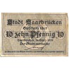 ABAO Billets, actions, monnaies [DE] 10 Pfennig Stadt Saarbrücken 1919