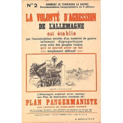 ABAO Militariat Farde de 9 cartes d'affiches : Comment se terminera la guerre.