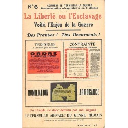 ABAO Militariat Farde de 9 cartes d'affiches : Comment se terminera la guerre.