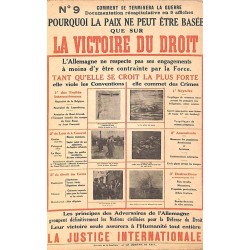 ABAO Militariat Farde de 9 cartes d'affiches : Comment se terminera la guerre.