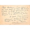 ABAO Lettres et manuscrits Réval (Gabrielle) - Carte manuscrite recto-verso.