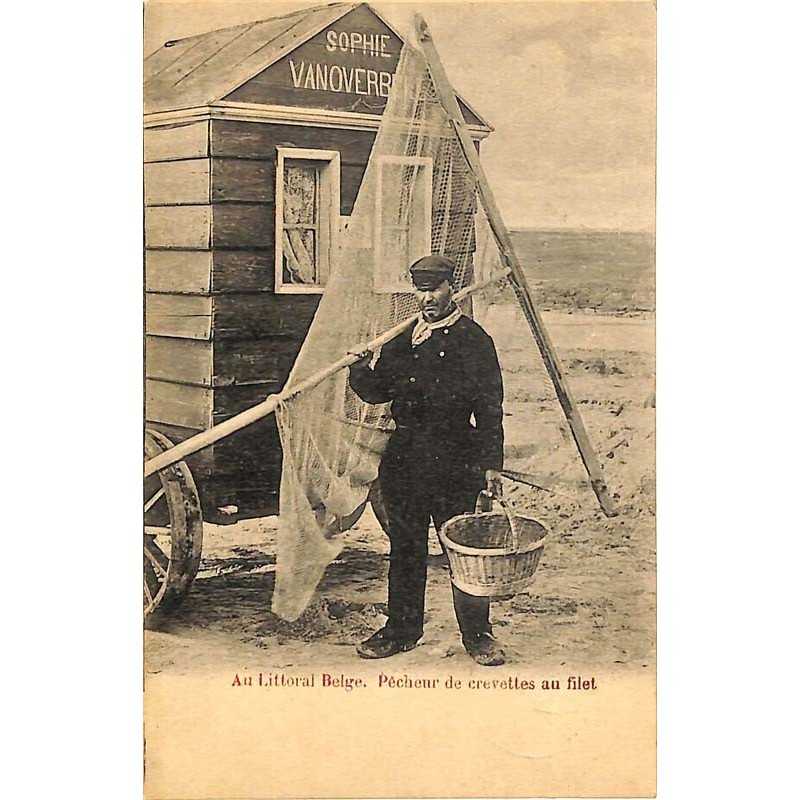 ABAO Métiers Pêcheur de crevettes au filet - Au Littoral belge.
