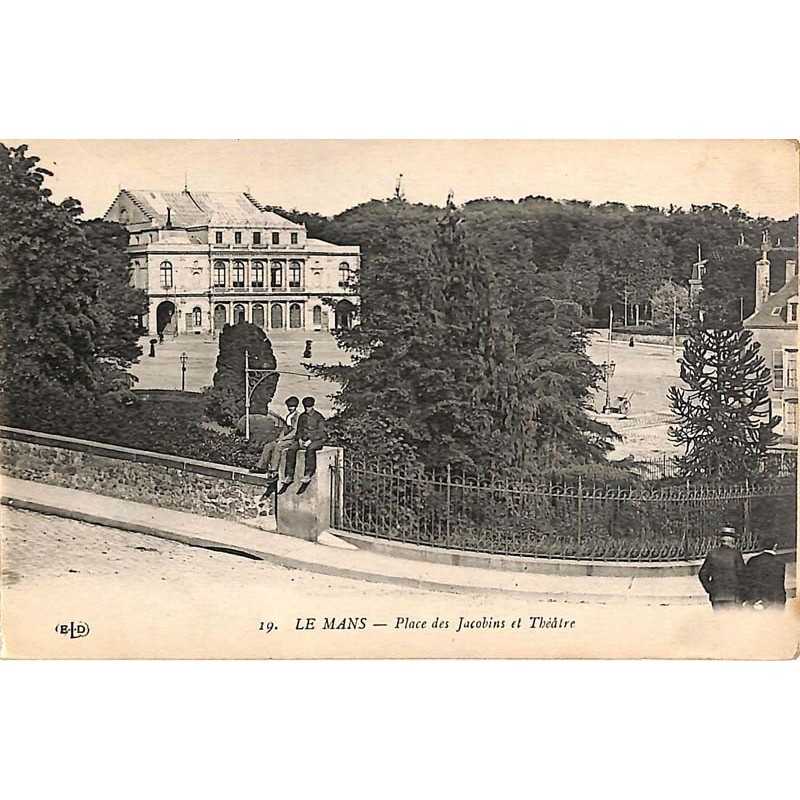 ABAO 72 - Sarthe [72] Le Mans - Place des Jacobins et Théâtre.