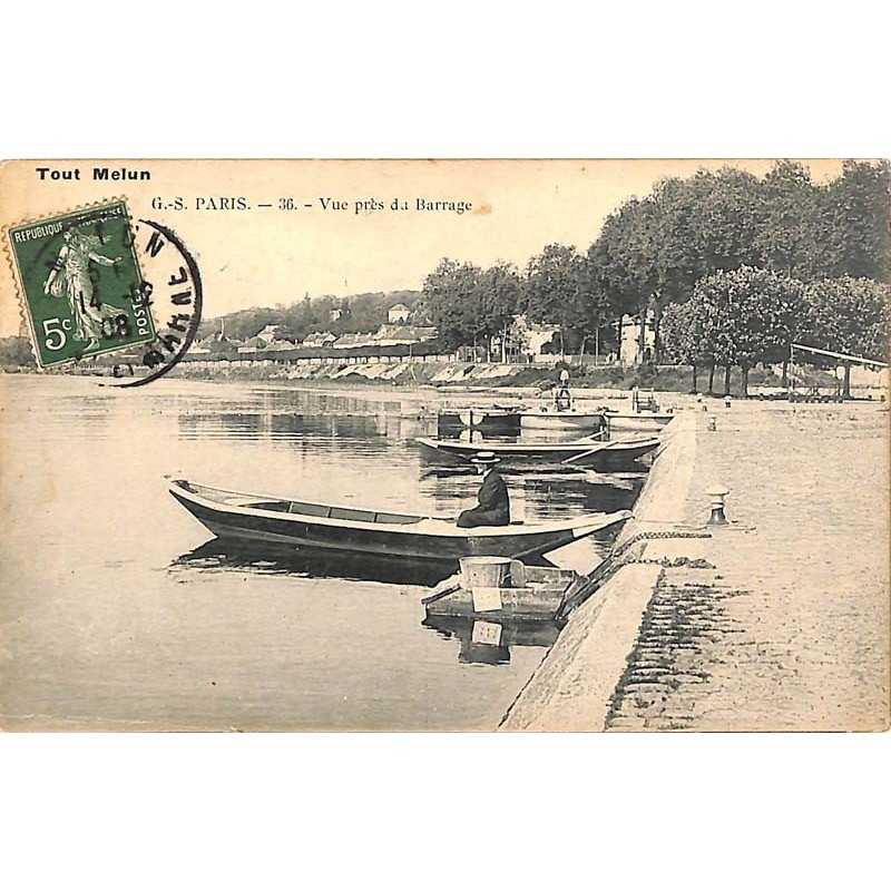 ABAO 77 - Seine-et-Marne [77] Melun - Vue près du Barrage.