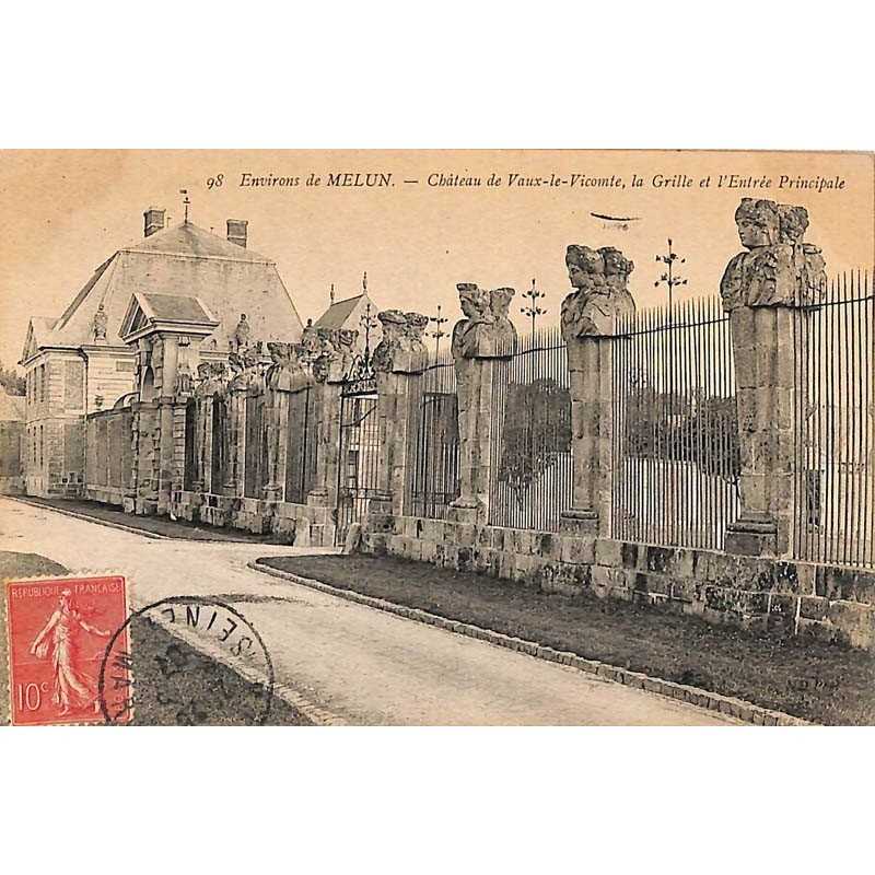 ABAO 77 - Seine-et-Marne [77] Maincy - Château de Vaux-le-Vicomte, la Grille et l'Entrée principale.