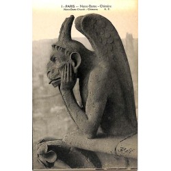 ABAO 75 - Paris [75] Paris 04 - Notre Dame de Paris. Les Chimères. Carnet de 20 cartes.