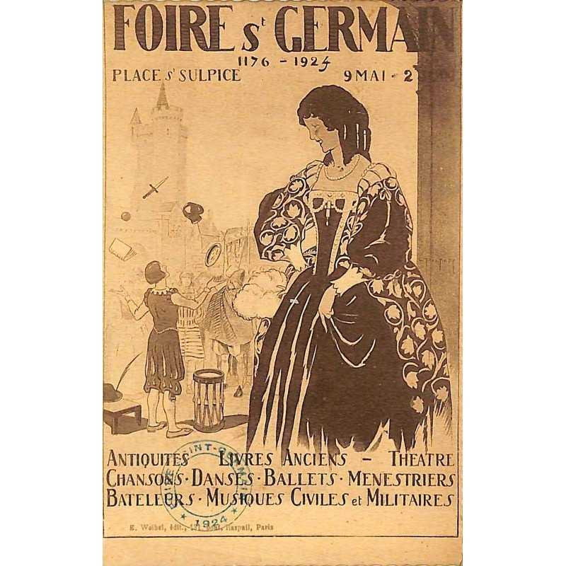 ABAO 75 - Paris [75] Paris 06 - Foire St Germain. Place St Sulpice.