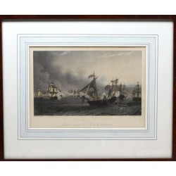 ABAO Gravures Hue (Jean-François) - Combat naval de l'île de la Grenade.