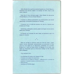 ABAO Franc-Maçonnerie Brohée (Albert) - L'Homme est mesure de toute chose.