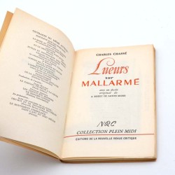 ABAO Littérature Chassé (Charles) - Lueurs sur Mallarmé. EO num.