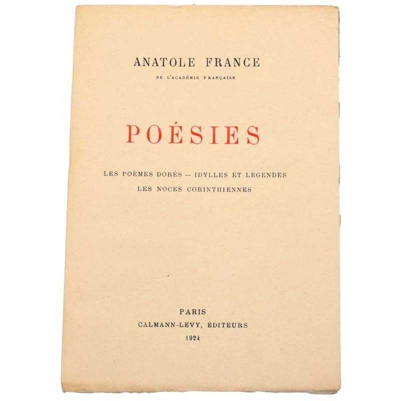 ABAO Poésie France (Anatole) - Poésies.