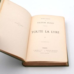 ABAO 1800-1899 Hugo (Victor) - Toute la lyre. 2 tomes. EO.