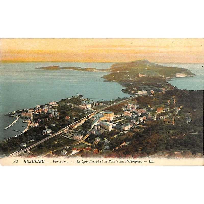 ABAO 06 - Alpes Maritimes [06] Beaulieu-sur-Mer - Panorama. Le Cap Ferrat et la Pointe Saint-Hospice.