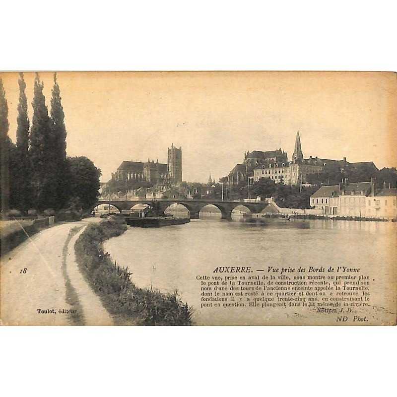 ABAO 89 - Yonne [89] Auxerre - Vue prise des bords de l'Yonne.