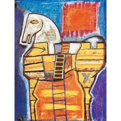ABAO Livres illustrés Homère - L'Illiade et l'Odyssée. Illustrations de Mimmo Paladino.