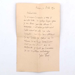ABAO Lettres et manuscrits Verne (Jules) - Lettre autographe signée. 1894.