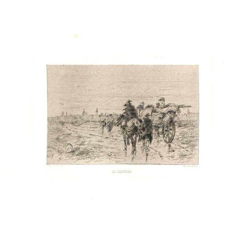 ABAO Gravures Hubert (Alfred) - Les Bohémiens.