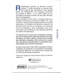 ABAO Moyen Âge Runciman (Steven) - Histoire des croisades 1188-1464. Tome II.
