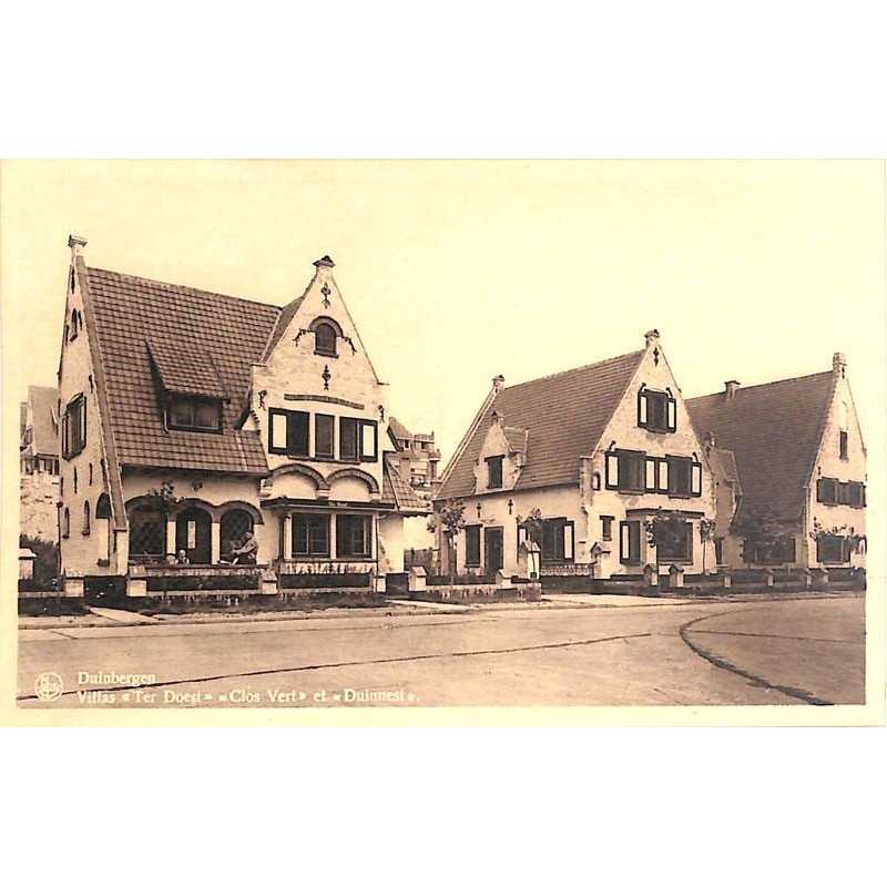 ABAO Flandre occidentale Knokke-Heist (Duinbergen) - Villas « Ter Doest», « Clos Vert » et « Duinnest ».