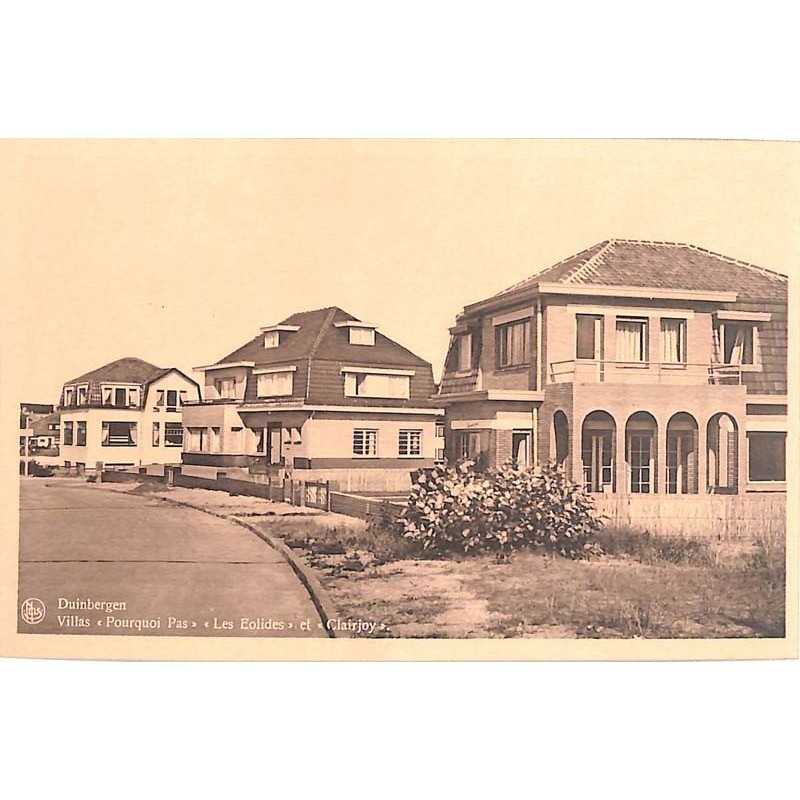 ABAO Flandre occidentale Knokke-Heist (Duinbergen) - Villas « Pourquoi Pas » « Les Eolides » et « Clairjoy ».
