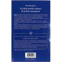 ABAO Franc-Maçonnerie Désaguliers (René)- Les Deux grandes colonnes de la franc-maçonnerie.