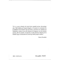 ABAO Franc-Maçonnerie Rognon (François) - Chronique des origines de la Grande Loge de France.