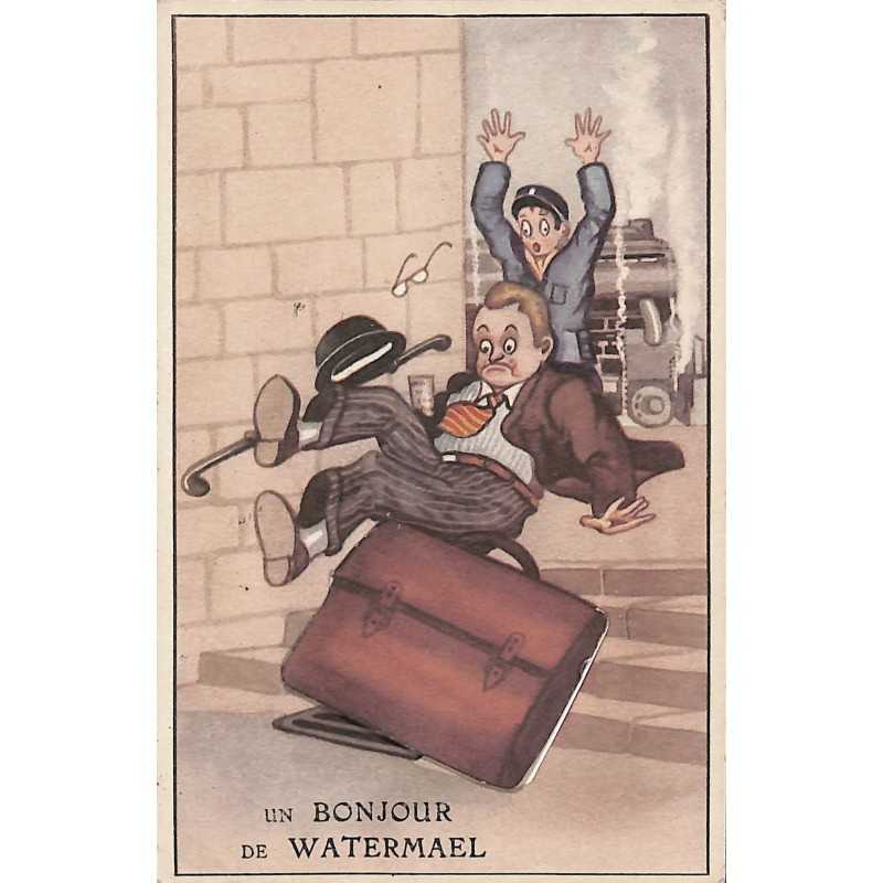 ABAO Bruxelles Watermael-Boitsfort - "Un bonjour de Watermael" carte pop-up