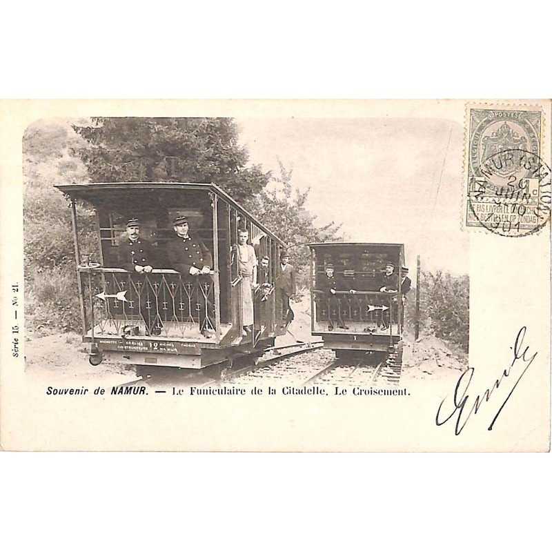 ABAO Namur Namur - Le Funiculaire de la Citadelle. Le Croisement.