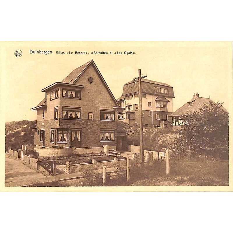 ABAO Flandre occidentale Knokke-Heist (Duinbergen) - Villas « Le Renard », « Sérénité » et « Les Oyats ».