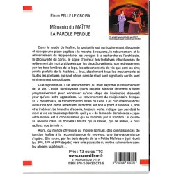 ABAO Franc-Maçonnerie Pelle Le Croisa (Pierre) - Mémento du Maître.