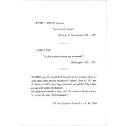 ABAO Histoire [Lipsius (Justus)] Justus Lupsius. Vitae descriptio.