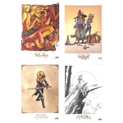 ABAO Varia Univers Arleston Pack de 4 ex-libris