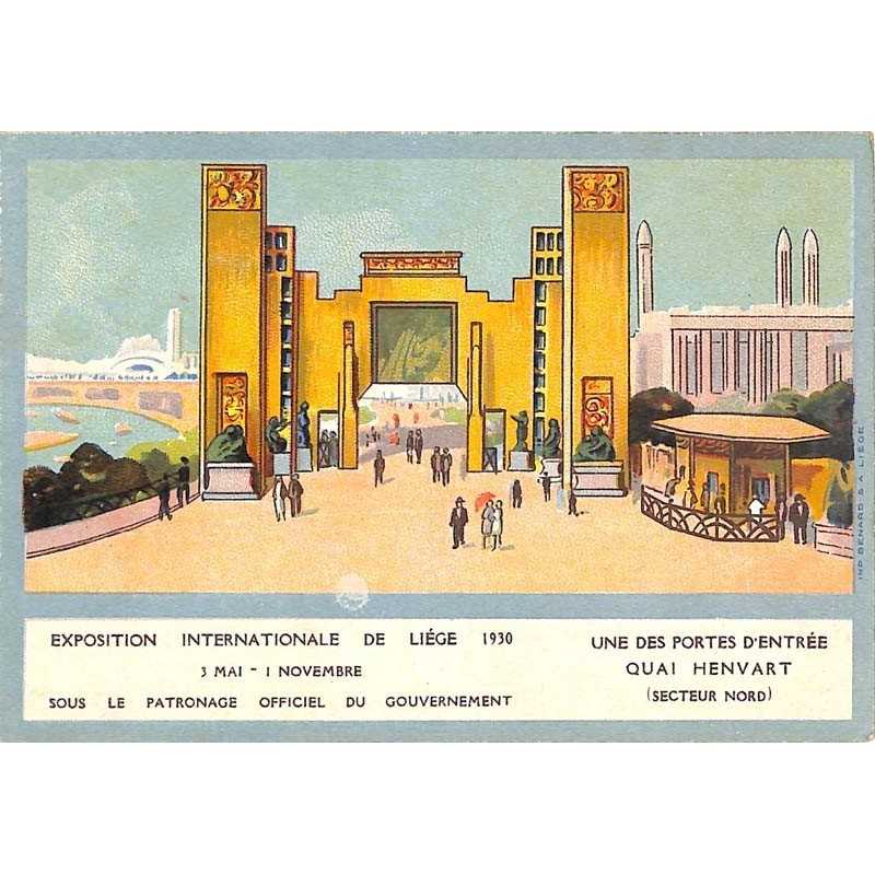 ABAO Liège Exposition universelle de Liège 1930 - Une des portes d'entrée Quai Henvart (secteur nord).