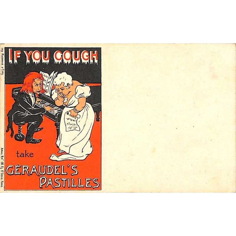 ABAO Publicité Géraudel's pastilles - If you cough take Géraudel's pastilles.