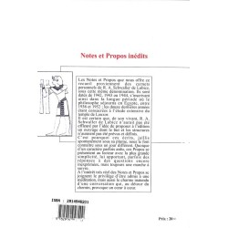 ABAO Essais [Philosophie] Schwaller de Lubicz - Notes et propos inédits.
