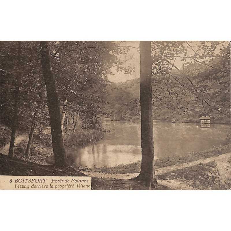 ABAO Bruxelles Watermael-Boitsfort - Forêt de Soignes : l'étang derrière la propriété Wiener.