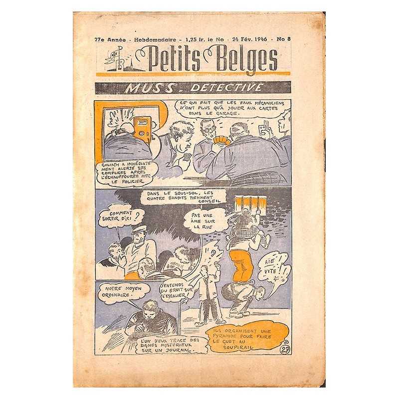 ABAO Bandes dessinées Petits Belges 27e année n°08 - 24/02/1946