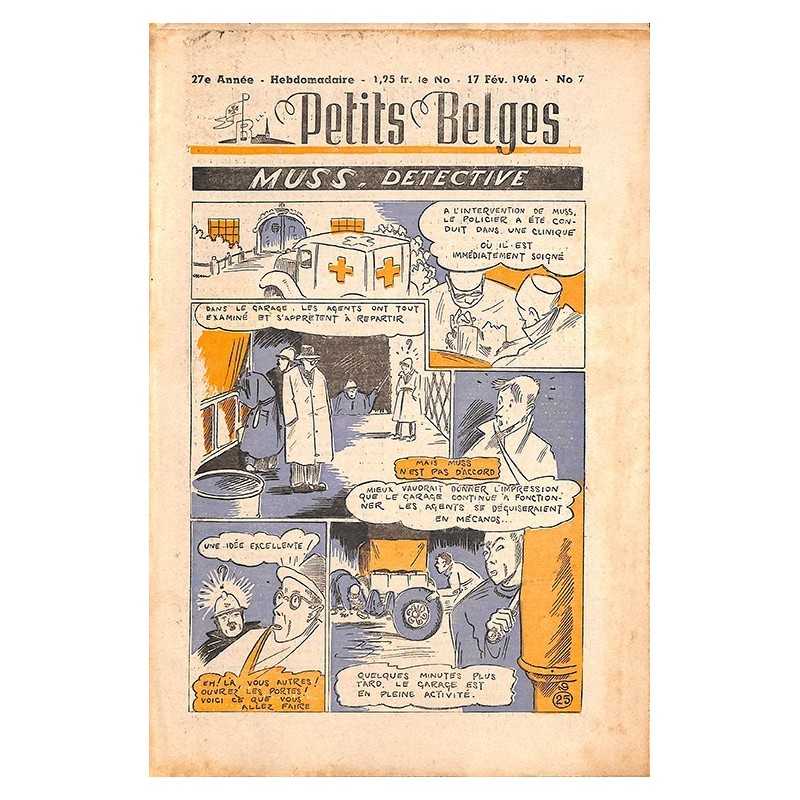 ABAO Bandes dessinées Petits Belges 27e année n°07 - 17/02/1946