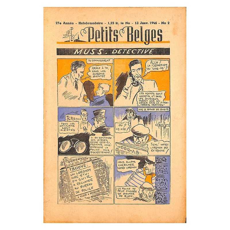 ABAO Bandes dessinées Petits Belges 27e année n°02 - 13/01/1946