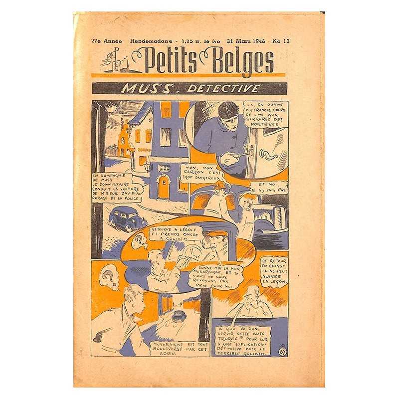 ABAO Bandes dessinées Petits Belges 27e année n°13 - 31/03/1946