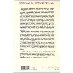 ABAO Histoire Choisy (François-Timoléon, de) - Journal du voyage de Siam.