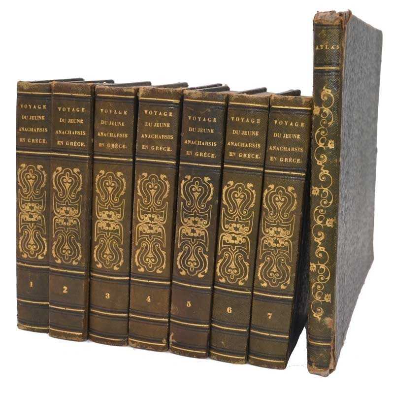 ABAO Littérature Barthélemy (Jean-Jacques) - Voyage du jeune Anacharsis en Grèce. 7 tomes + Atlas. ABAO Littérature Barthélemy (Jean-Jacques) - Voyage du jeune Anacharsis en Grèce. 7 tomes + Atlas.