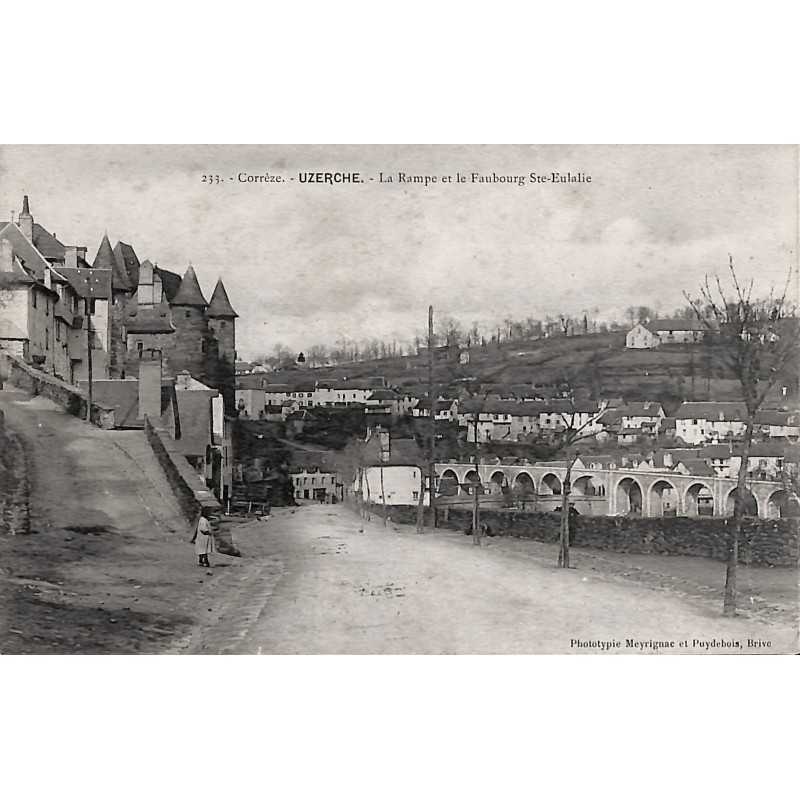 ABAO 19 - Corrèze [19] Uzerche - La Rampe et le Faubourg Ste-Eulalie.